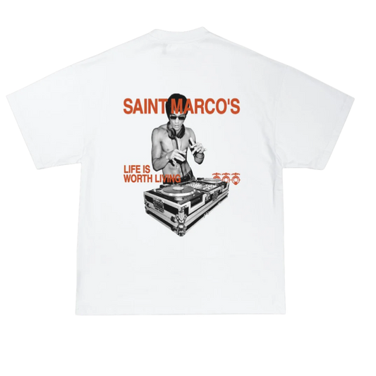 DISCOTEQUE WHITE TEE